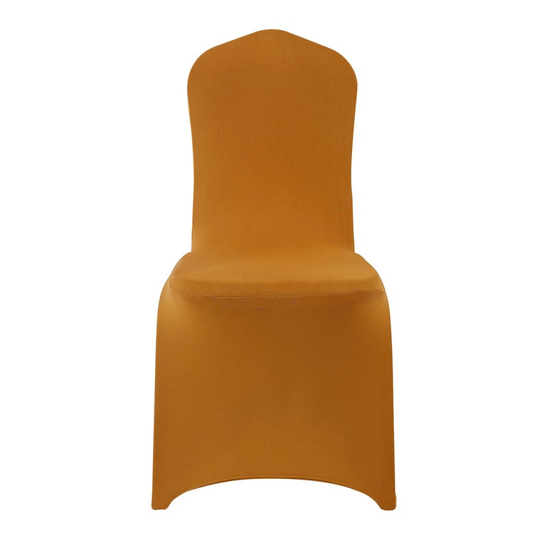 Peomeise Stretch Spandex Chair Cover for Wedding Party Dining Banquet Event (Gold, 25) - Image 2